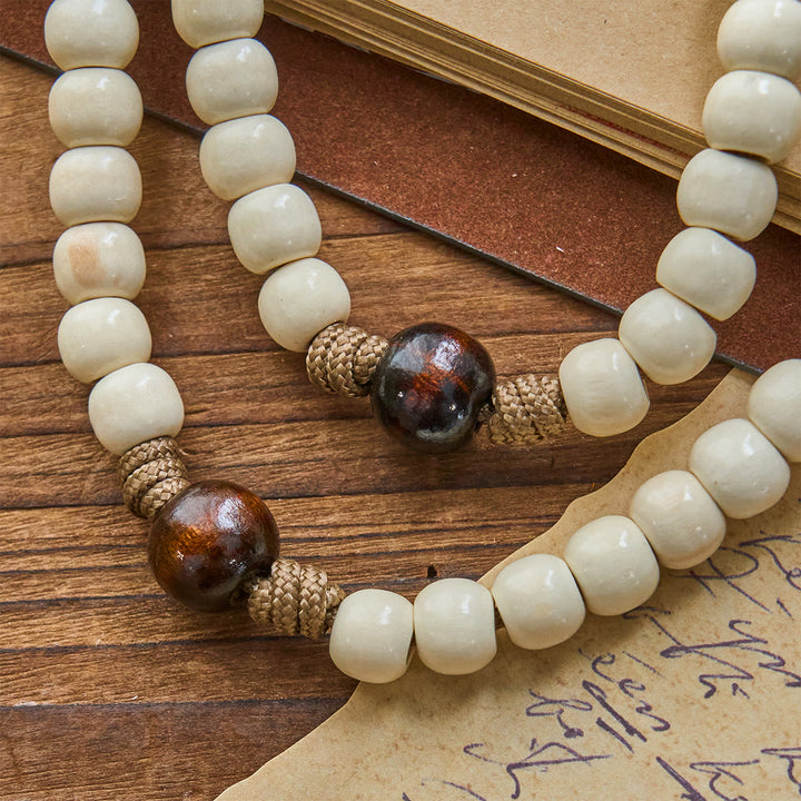 FREE Today: Minimalist Style Matte White Beads Rosary with INRI Crucifix: Wear Spiritual Beauty