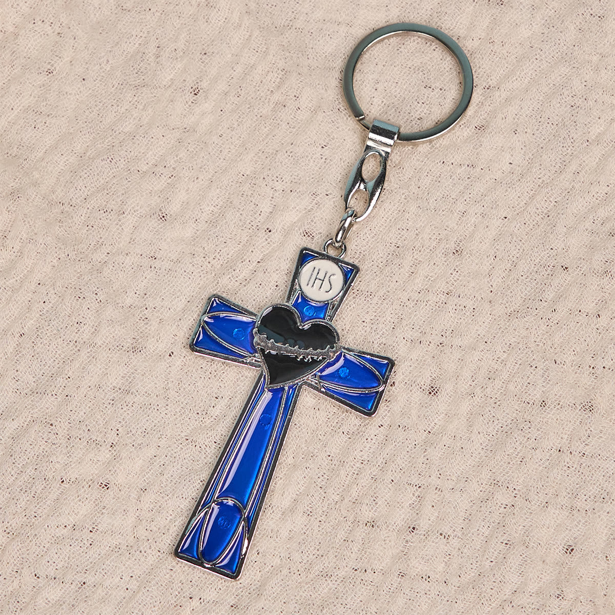 Christianartworkshop Sacred Heart & Pax Cross Enamel Tricolor