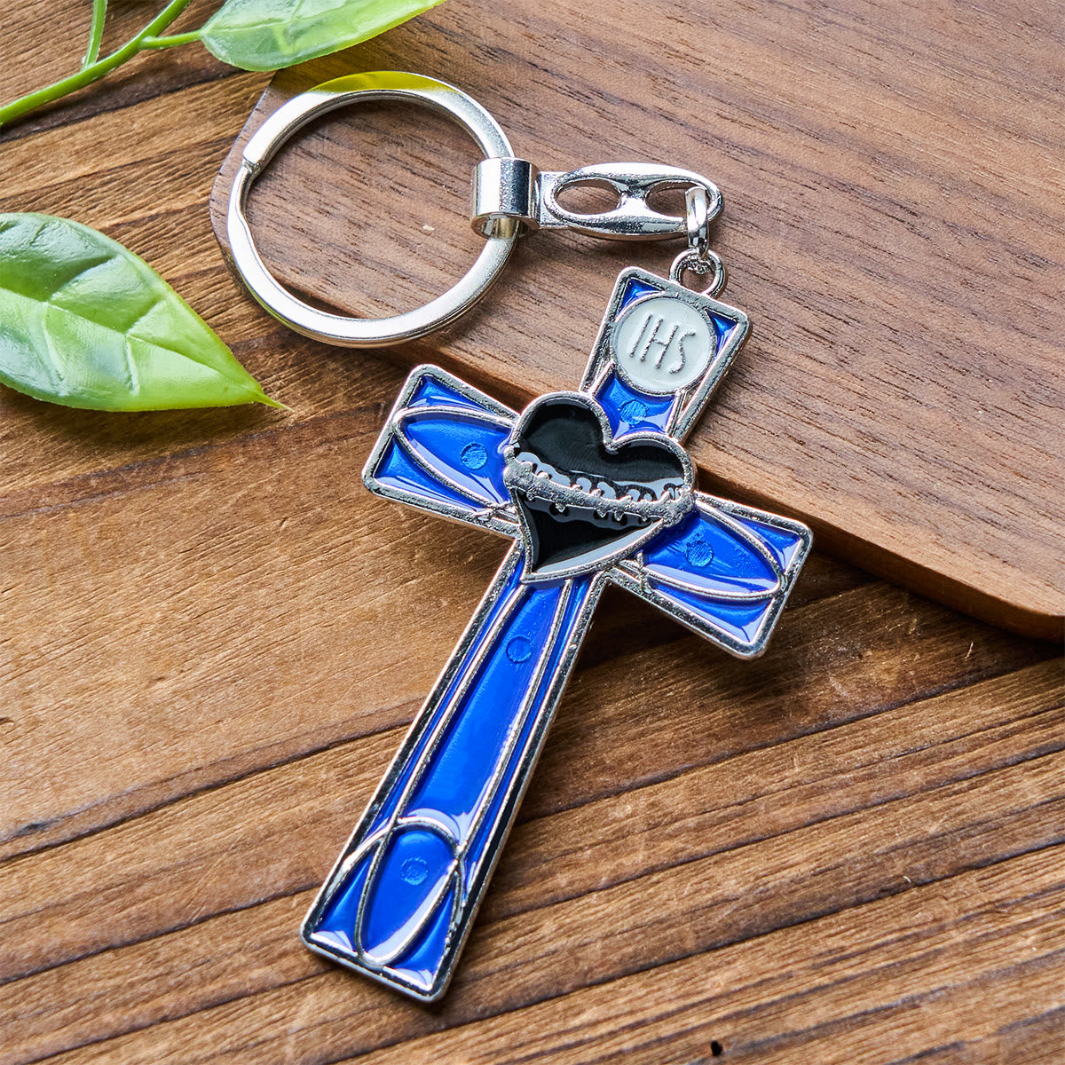 Christianartworkshop Sacred Heart & Pax Cross Enamel Tricolor