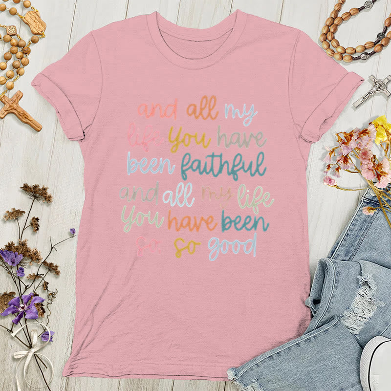 Christianartworkshop Faith's Glow: Vibrant Message Women's T-shirt - Pink - 4XL - image 7