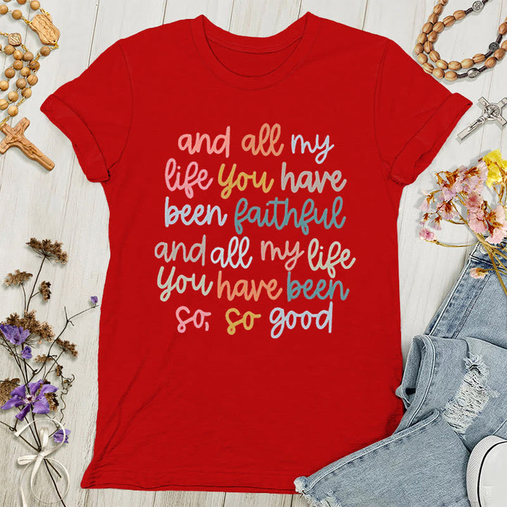 Christianartworkshop Faith's Glow: Vibrant Message Women's T-shirt - Red - 4XL - image 5