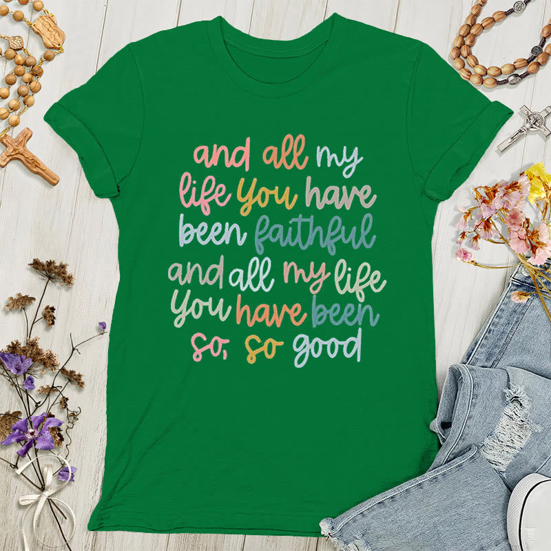 Christianartworkshop Faith's Glow: Vibrant Message Women's T-shirt - Green - 4XL - image 3