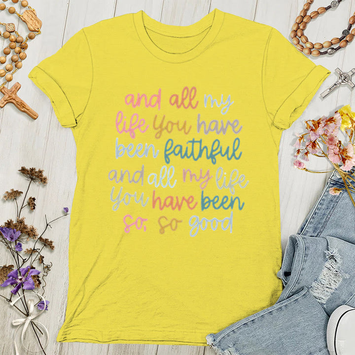 Christianartworkshop Faith's Glow: Vibrant Message Women's T-shirt
