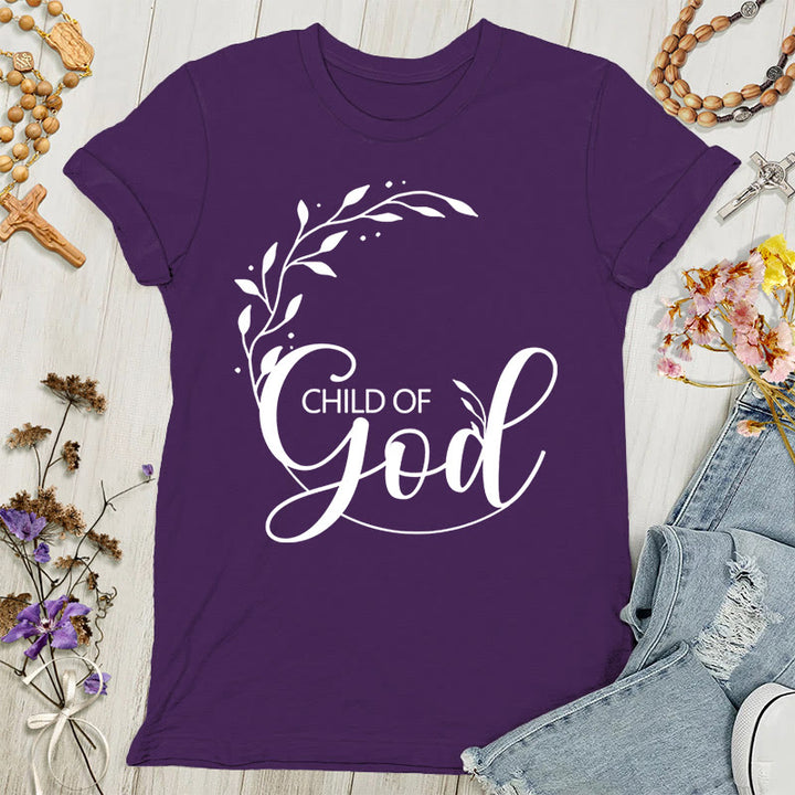 Christianartworkshop Child of God Women's T-shirt - Purple - 4XL - image 4