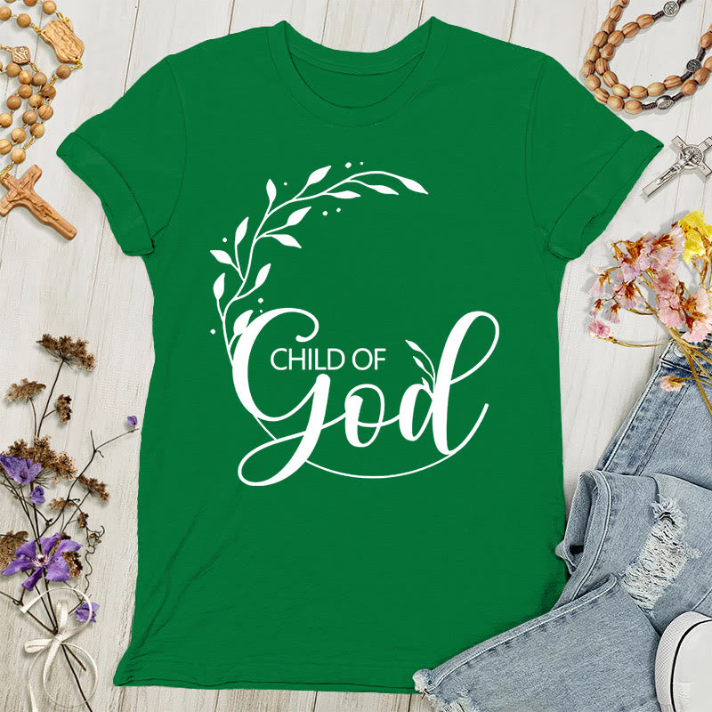 Christianartworkshop Child of God Women's T-shirt - Green - 4XL - image 3