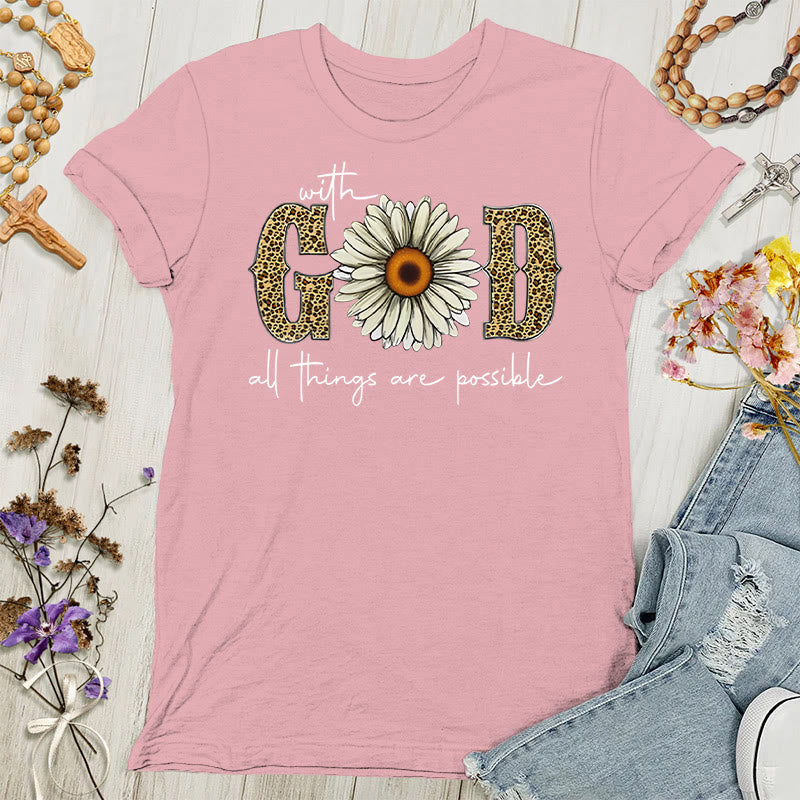 Christianartworkshop With God, All Things Are Possible Women's T-shirt