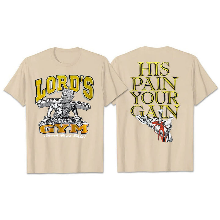 Christianartworkshop His Pain Your Gai T-shirt - Apricot - 2XL - image 13