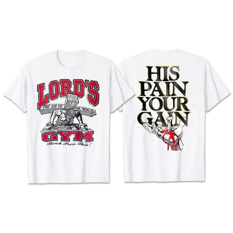 Christianartworkshop His Pain Your Gai T-shirt - White - 2XL - image 3