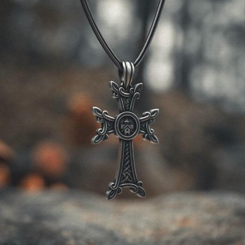 Christianartworkshop Orthodox Church Celtic Knot Armenian Cross Pendant Necklace  - image 7