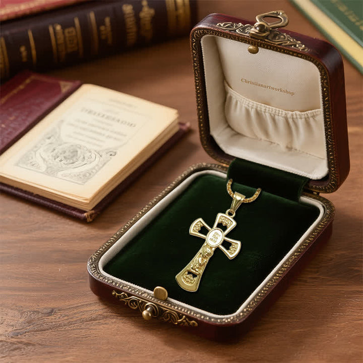 Christianartworkshop God Bless This Child Cross Prayer Necklace - image 8