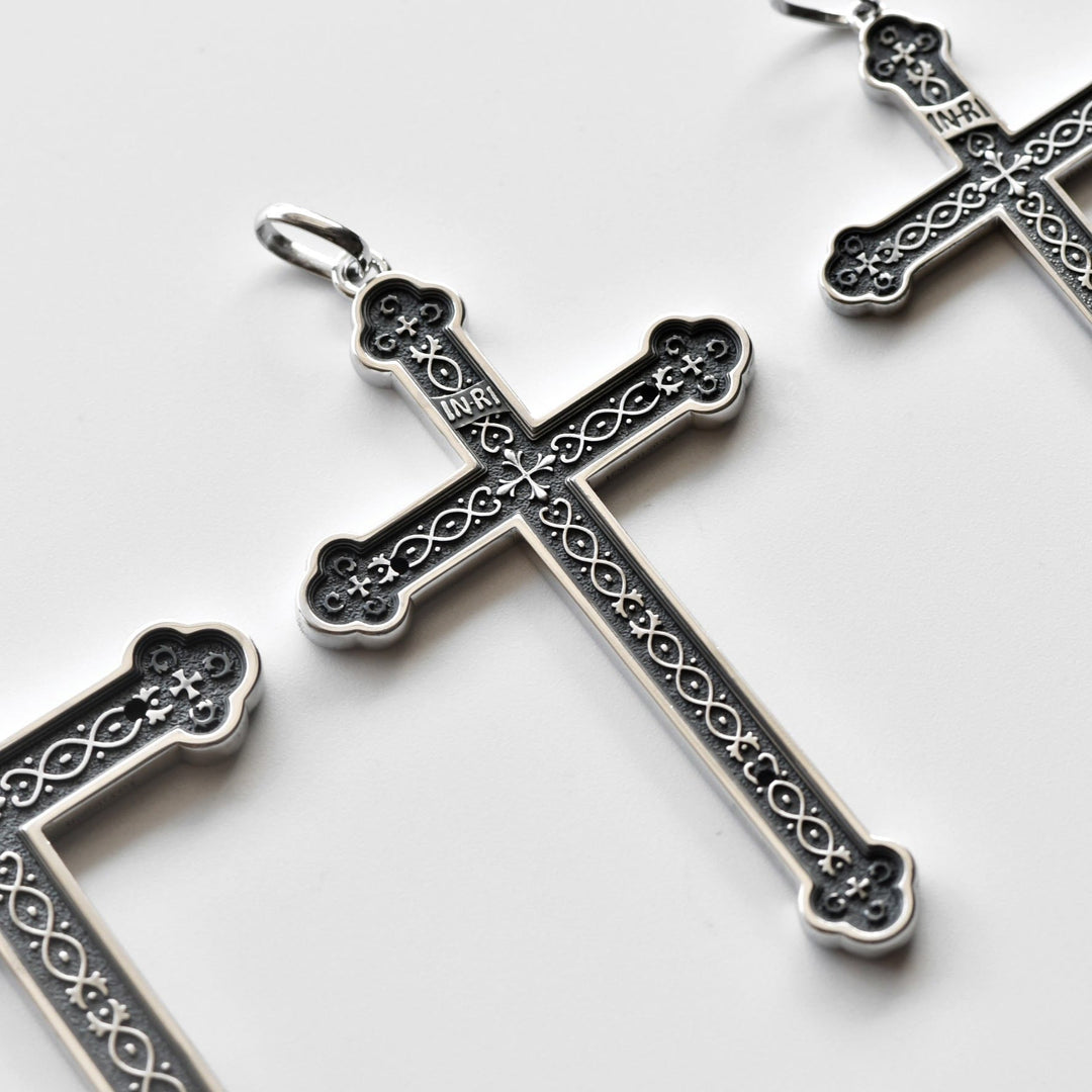 Christianartworkshop Retro Sterling Silver Amulet INRI Cross Pendant Necklace: A Emblem of Grace - image 6