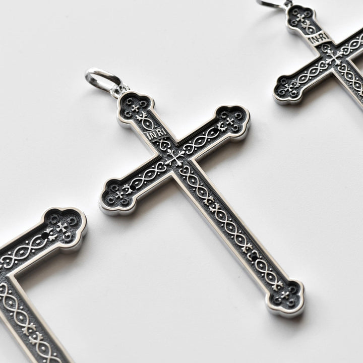 Christianartworkshop Retro Sterling Silver Amulet INRI Cross Pendant Necklace: A Emblem of Grace - image 6
