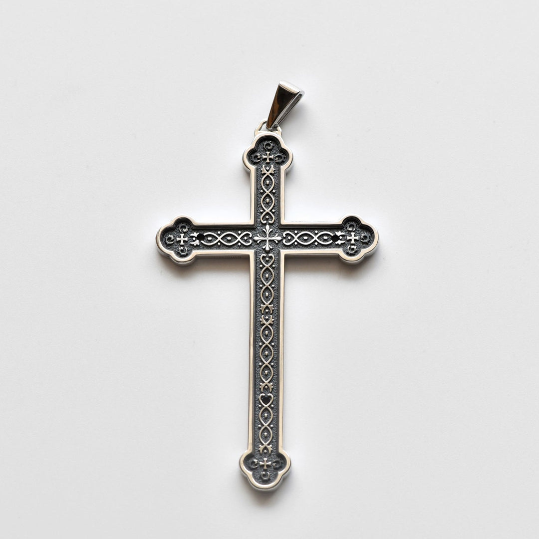 Christianartworkshop Retro Sterling Silver Amulet INRI Cross Pendant Necklace: A Emblem of Grace - image 3