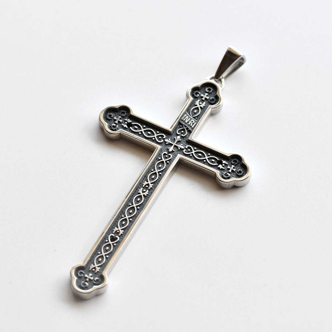Christianartworkshop Retro Sterling Silver Amulet INRI Cross Pendant Necklace: A Emblem of Grace - image 4