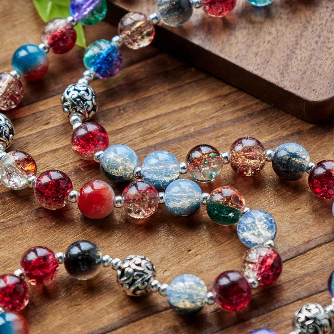 FREE Today: Gradient Multicolor Glass Bead & Brass Crucifix Rosary with Divine Mercy Medal - image 7
