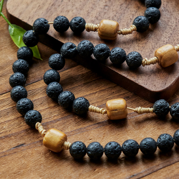 FREE Today: Natural Durable Volcanic Stone Rosary with St. Benedict Medal & Crucifix - image 7
