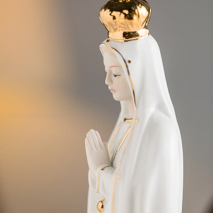 Christianartworkshop Classic Our Lady of Fatima Statue Sacred Home Ornament for Prayer Corners  - image 4