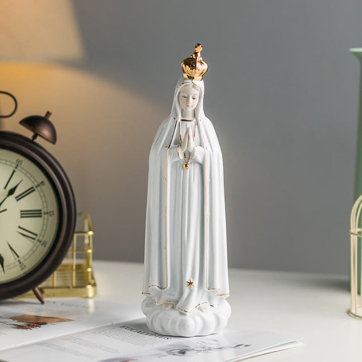 Christianartworkshop Classic Our Lady of Fatima Statue Sacred Home Ornament for Prayer Corners  - Our Lady - image 1