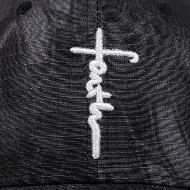 Christianartworkshop Embroidered Faith Cross Baseball Cap: Wear the Armor of Belief - image 6