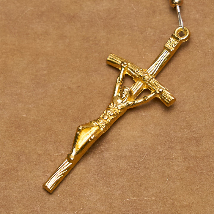 Christianartworkshop Matte Pink Zebra Jasper and Pearl Rosary with Miraculous Medal and Crucifix - image 7