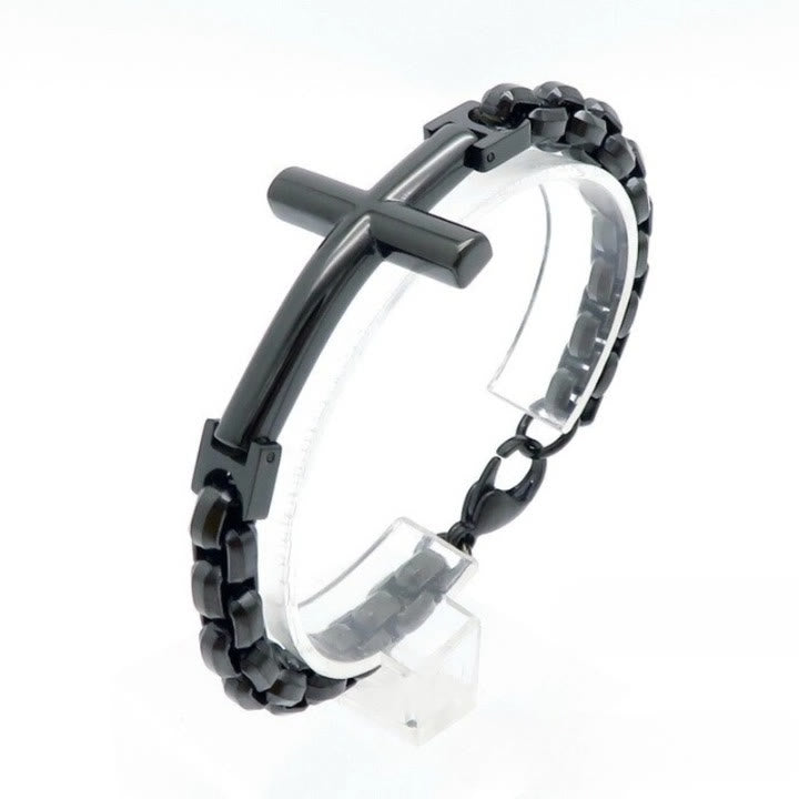 FREE Today: Multicolor Minimalist Cross Bracelet with Sleek Lines and Faithful Soul - image 8