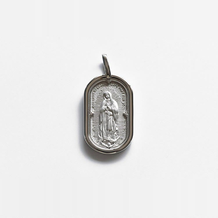 Christianartworkshop 925 Sterling Silver Elegant Our Lady of Guadalupe Pendant Necklace - image 6