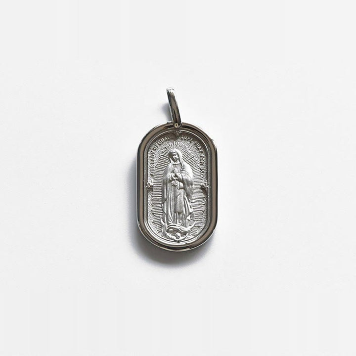 Christianartworkshop 925 Sterling Silver Elegant Our Lady of Guadalupe Pendant Necklace - image 6