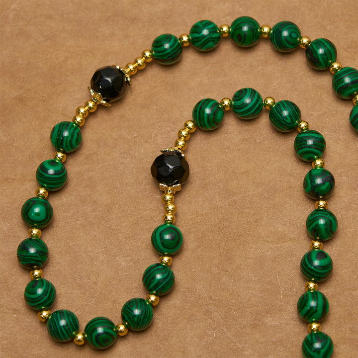 FREE Today: Smooth Green Tiger Eye Rosary with Crucifix & Holy Miraculous Medal - image 8