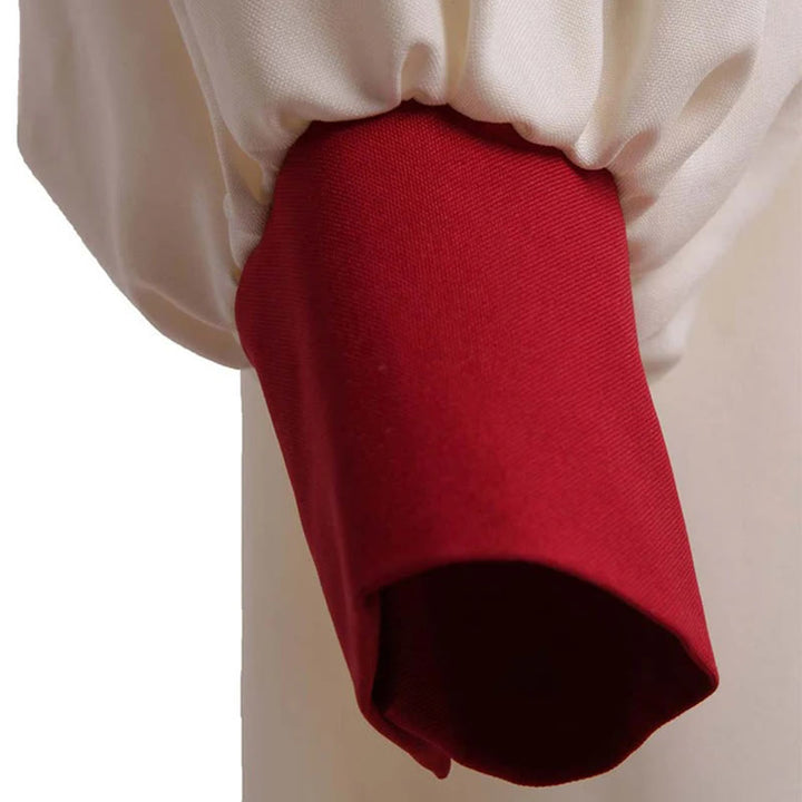 Christianartworkshop Distinctive White Church Clergy Robe with Red Collar & Cross Emblem - image 9