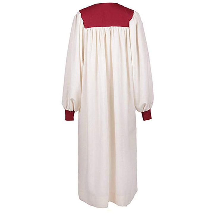 Christianartworkshop Distinctive White Church Clergy Robe with Red Collar & Cross Emblem - image 8