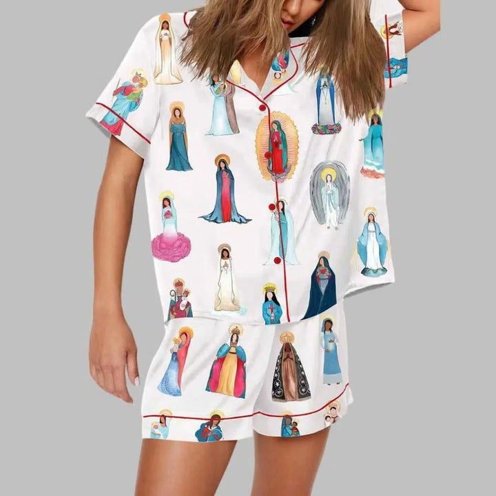 Christianartworkshop Our Lady of Guadalupe Catholic Home Pajama Set: Sleep Wrapped in Sacred Grace - image 3