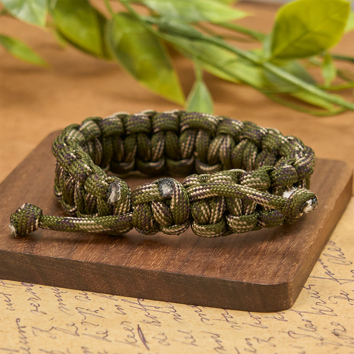 Christianartworkshop Vintage Style Durable Handcrafted Paracord St. Benedict Faith Bracelet - image 5