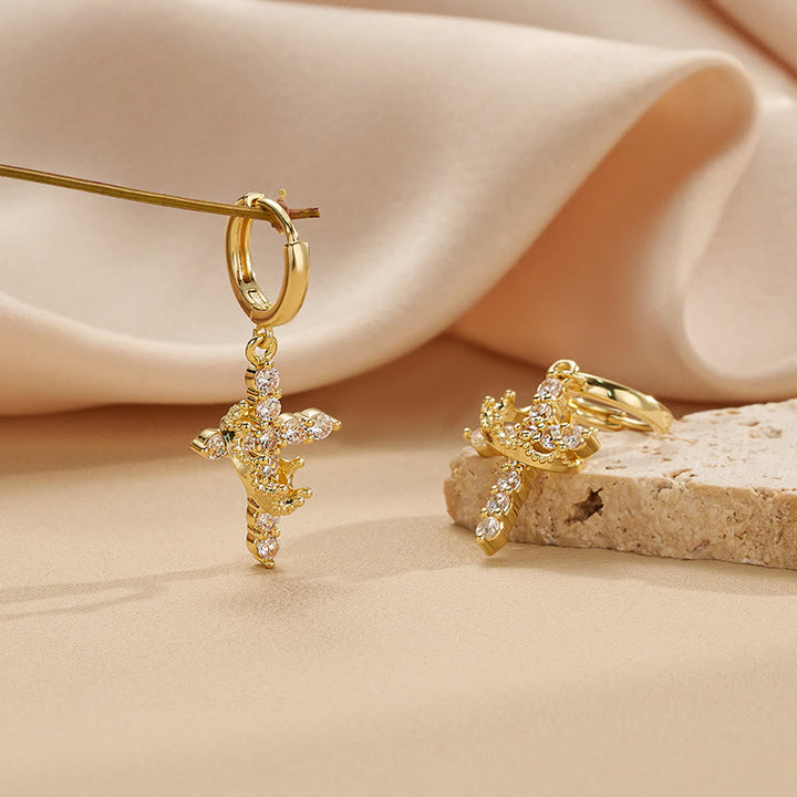 FREE Today: Modern Crowned in Faith Cross Necklace and Earrings - image 11