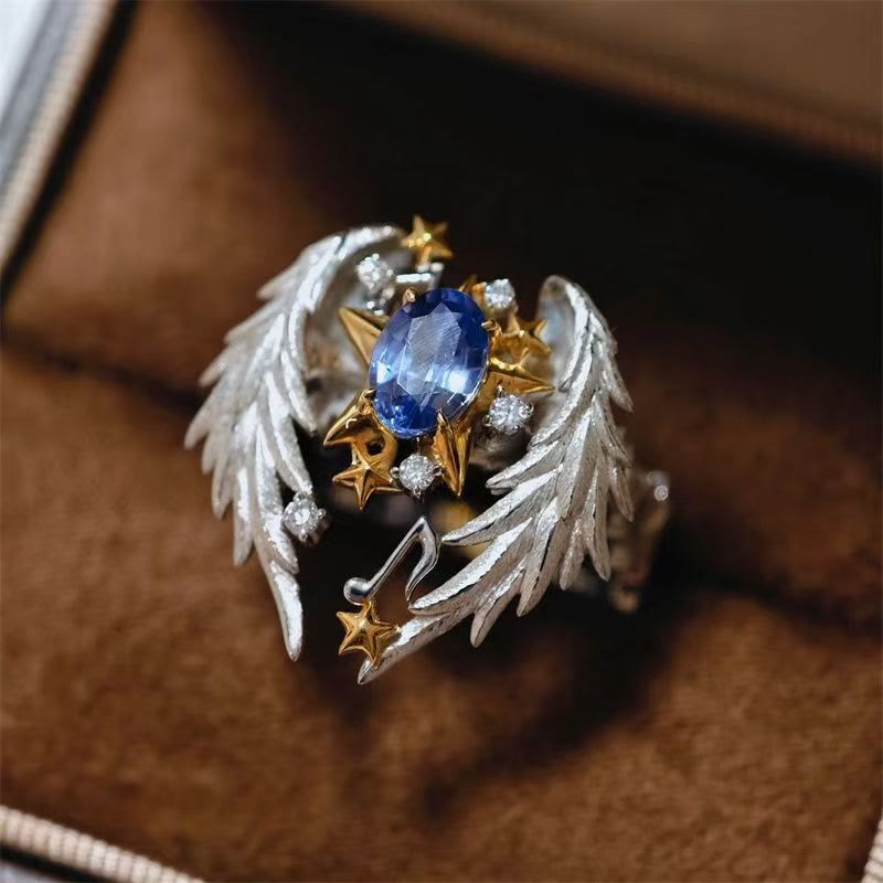FREE Today: Vintage Wings of Angels with Star of Bethlehem Ring - Adjustable - image 1