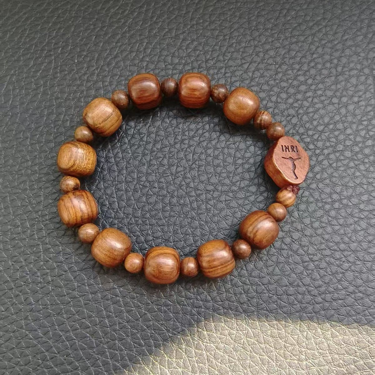 Christianartworkshop Classic Style Brown Wooden Faith Bracelet