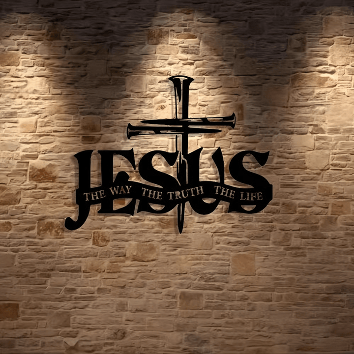 Christianartworkshop Faithful Jesus & Cross Design Wall Hanging Art Home Decoration - image 3