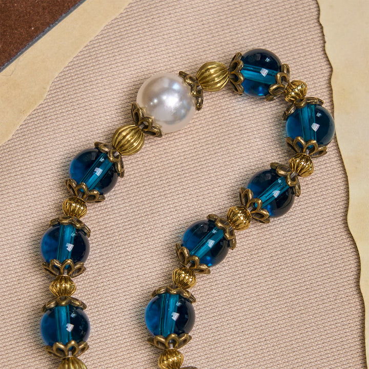 FREE Today: Spiritual Blue Gloss Bead Bracelets Featuring Sacred Brass Crucifix - image 6