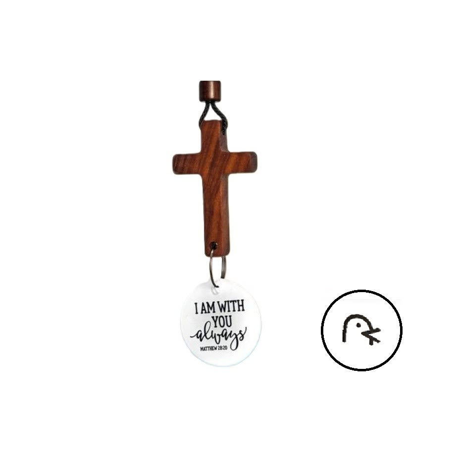 Christianartworkshop Bible Verse Car Hanging Cross Ornament: Scan for a Bible Verse Every Day - image 4
