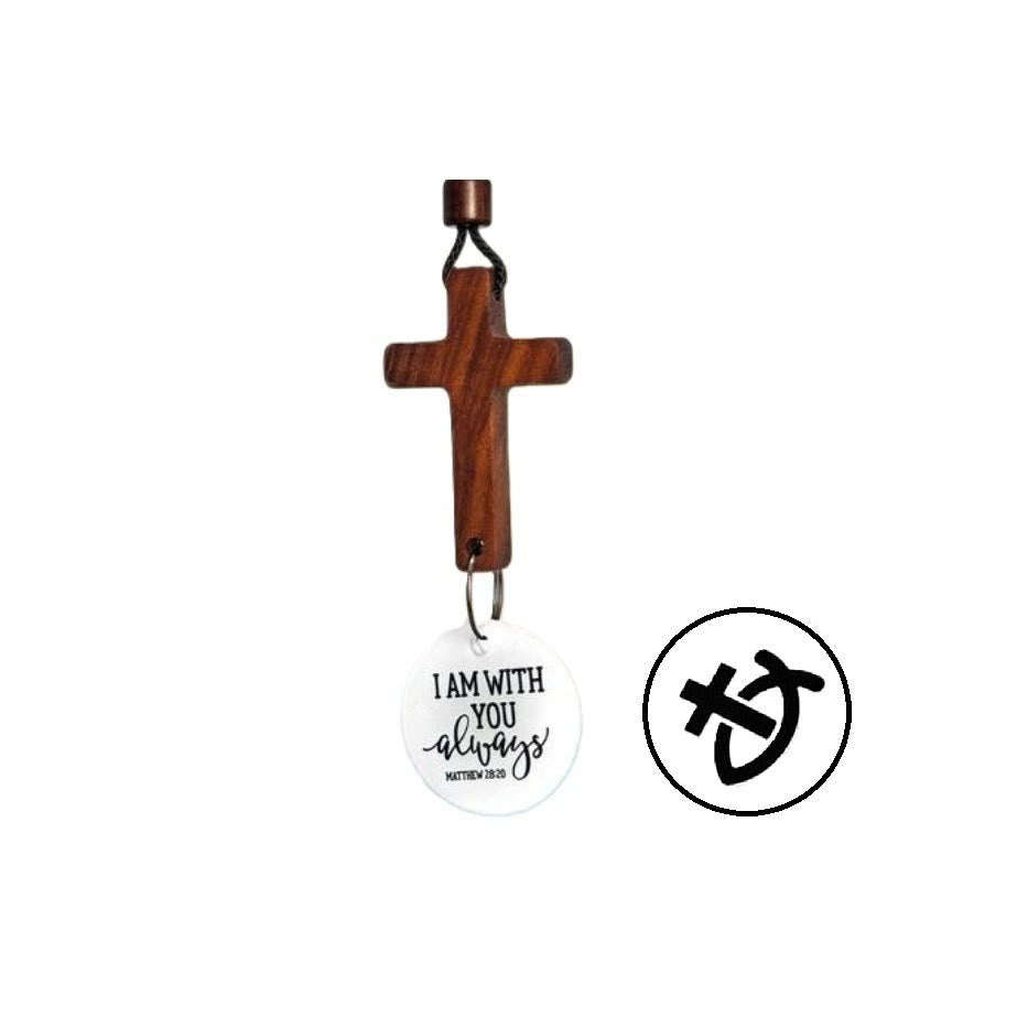 Christianartworkshop Bible Verse Car Hanging Cross Ornament: Scan for a Bible Verse Every Day - C - image 6