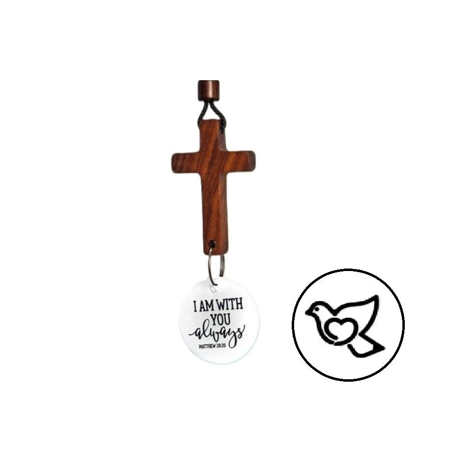 Christianartworkshop Bible Verse Car Hanging Cross Ornament: Scan for a Bible Verse Every Day - E - image 8