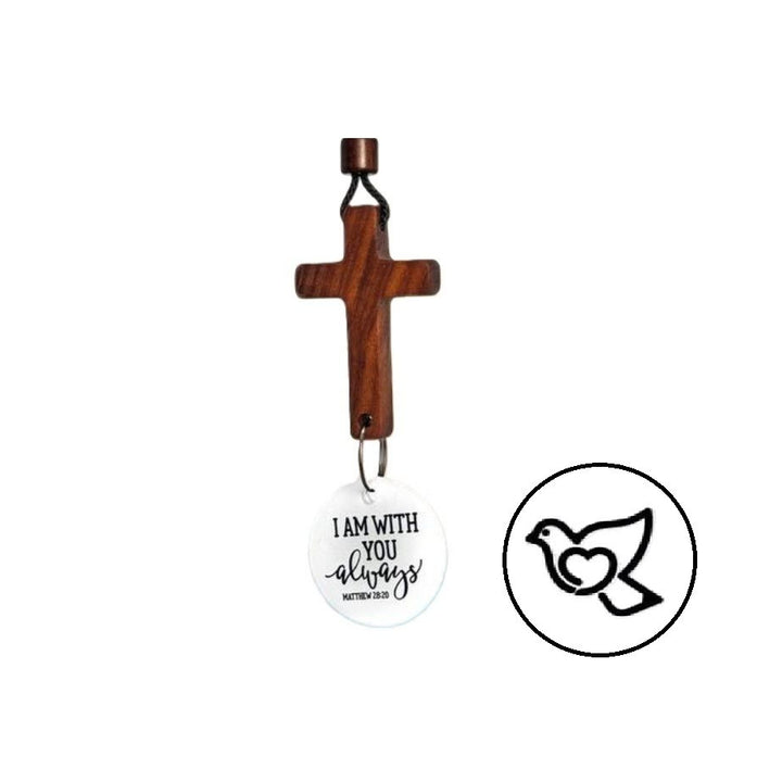 Christianartworkshop Bible Verse Car Hanging Cross Ornament: Scan for a Bible Verse Every Day - E - image 8