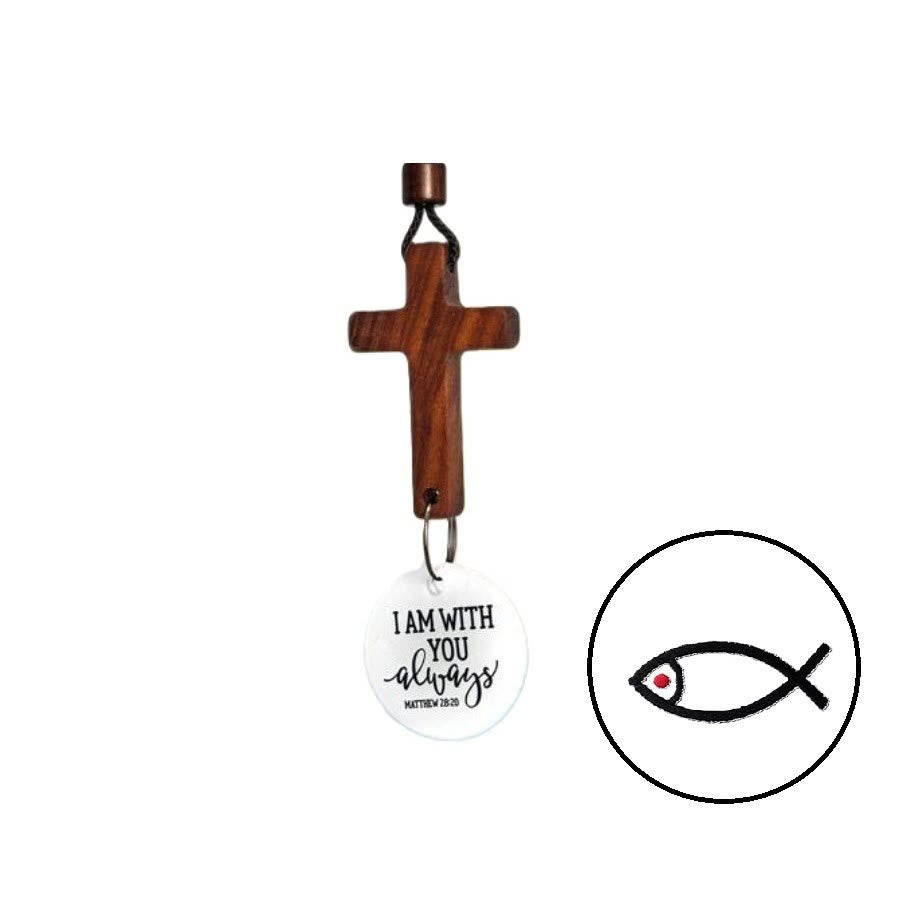 Christianartworkshop Bible Verse Car Hanging Cross Ornament: Scan for a Bible Verse Every Day - D - image 7