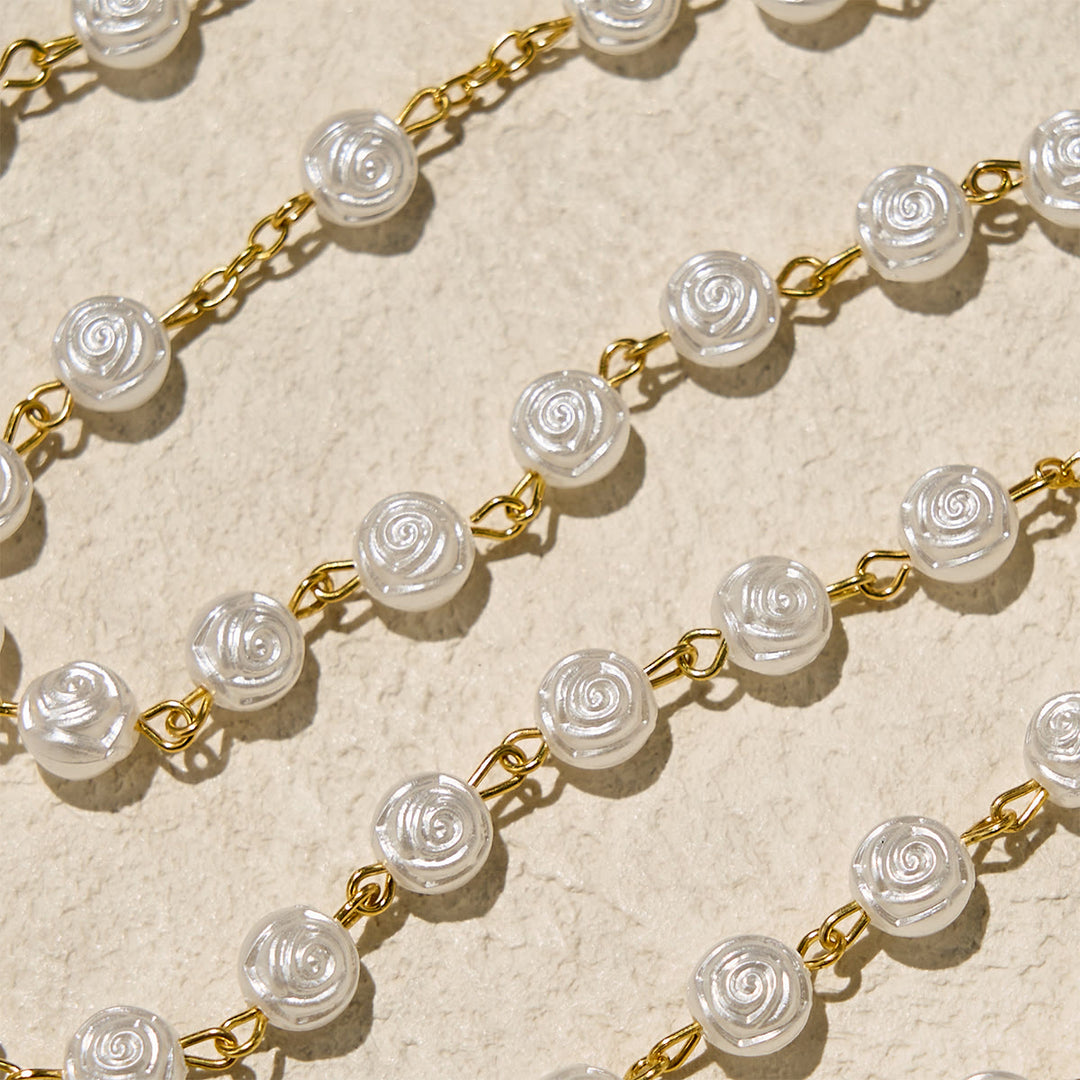 FREE Today: Elegant White Rose Devotional Beads Rosary with Our Lady Box for Blessings - image 8