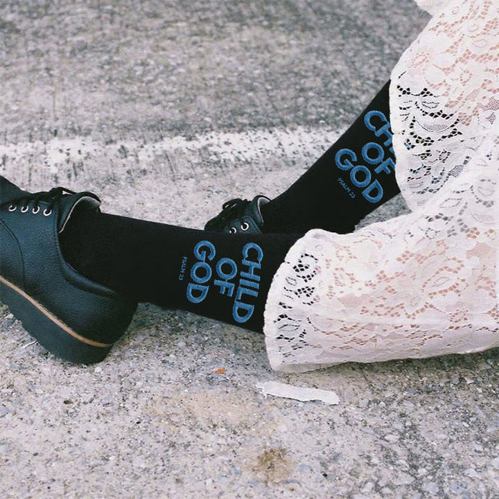 Christianartworkshop Sacred Child of God Socks: Wear Your Belief Proudly - image 4