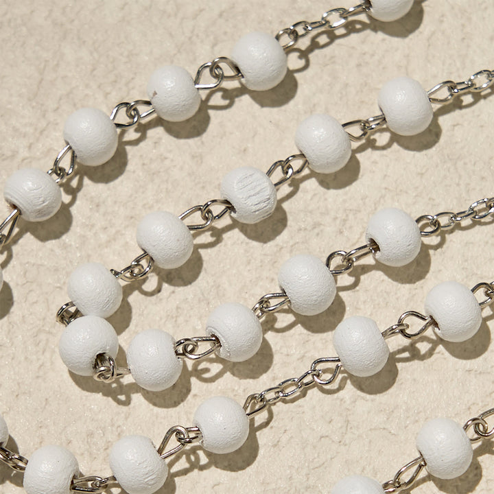 Christianartworkshop Divine Wooden Rosary in Red and White with Pope Francis Blessing Case - image 12