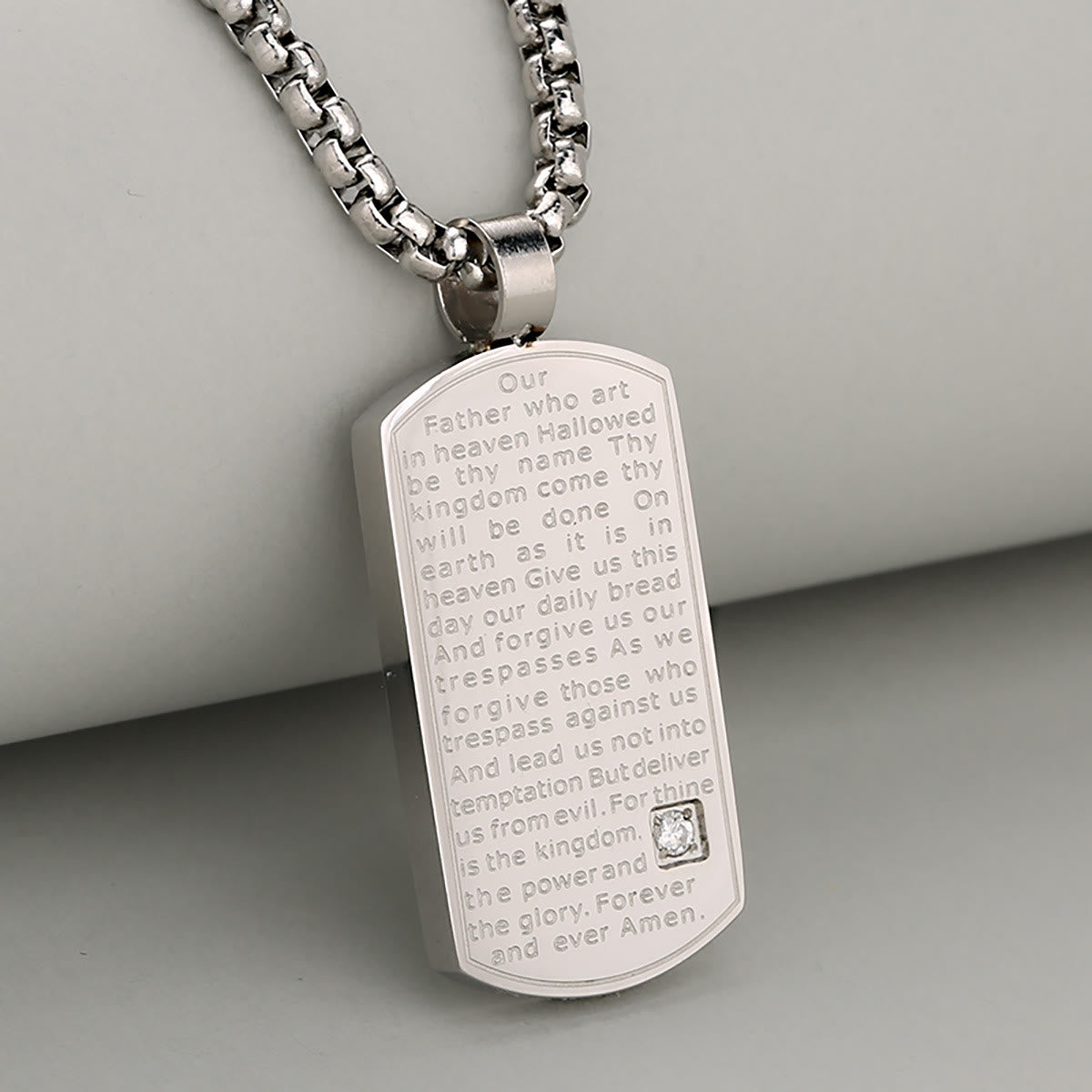 Christianartworkshop Three Color Lord's Prayer Rectangular
