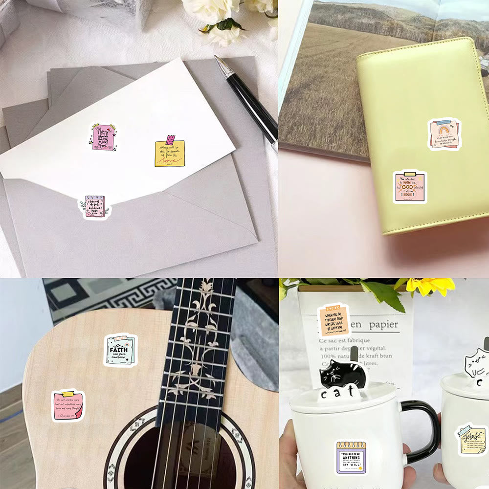 Christianartworkshop Uplifting Bible Note Stickers Roll: Daily Blessings for Journals & Gifts - image 2