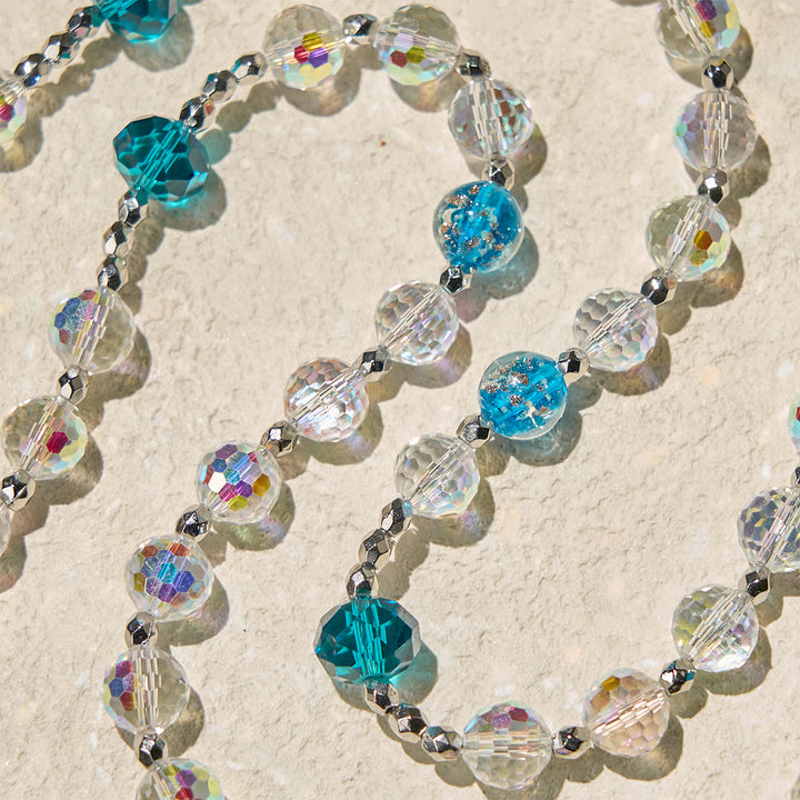 Christianartworkshop Elegant Clear Shining Beads Rosary with Bronze St. Benedict for Daily Prayer - image 8