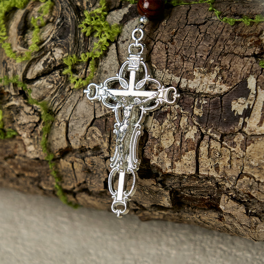 Christianartworkshop Green and Purple Grape Bead Rosary Inspired by Christ the True Vine - image 7