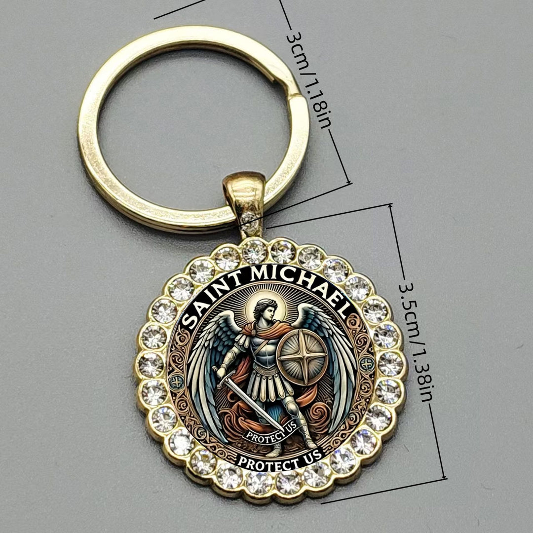 Christianartworkshop Guardian Angel St. Michael Keychain Bringing Strength and Spiritual Guidance - image 5